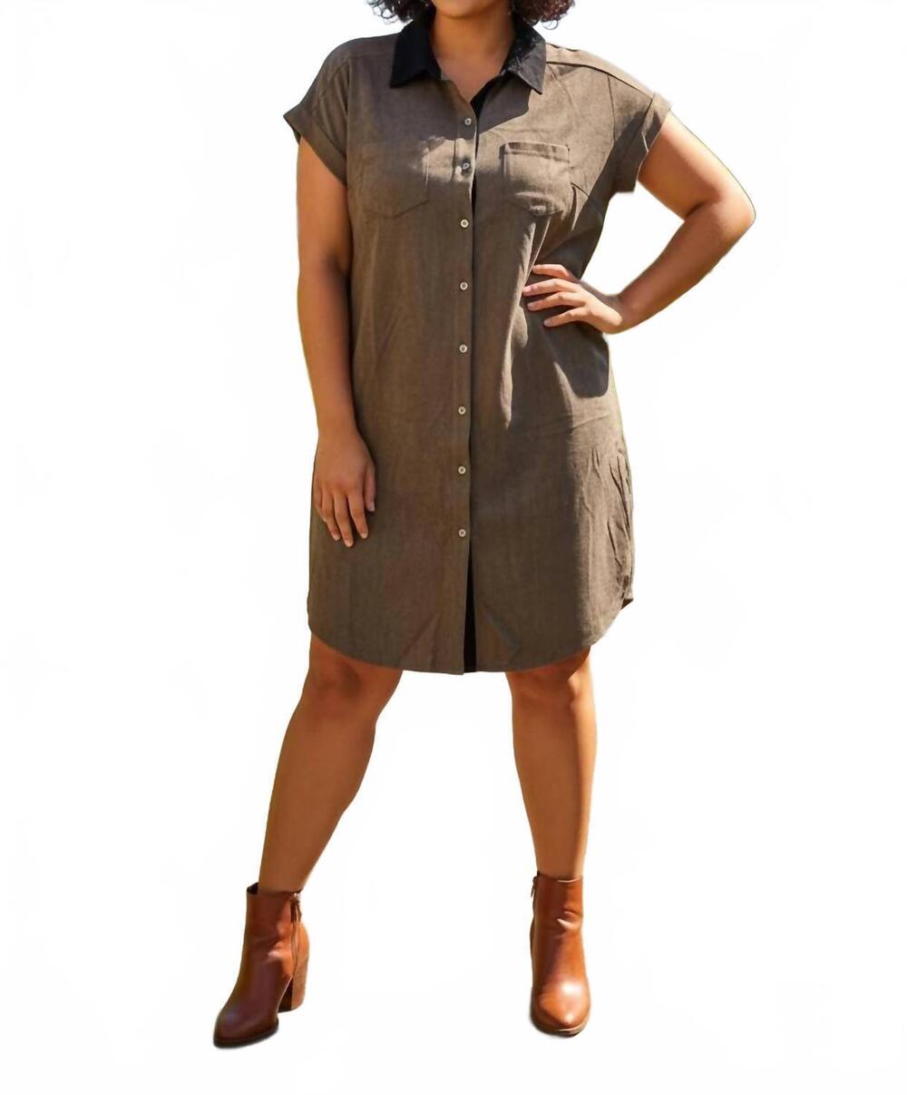 NEW SHE + SKY autumn avenue suede mini dress in mocha
